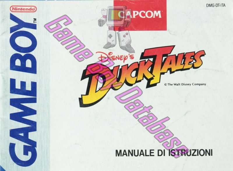 Duck Tales (Disney's) ITA Front of the booklet