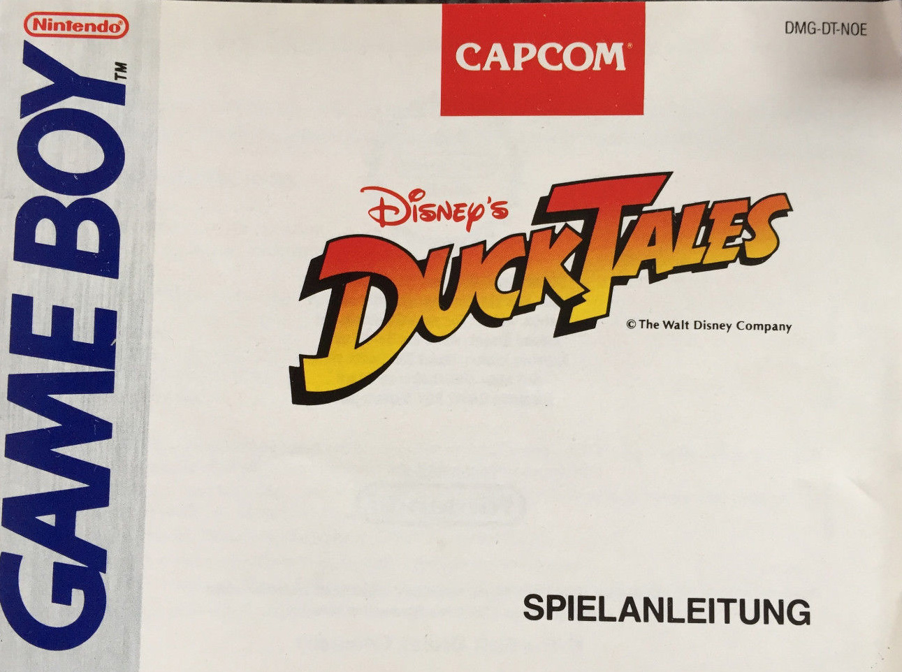 Duck Tales (Disney's) NOE-1 Front of the booklet