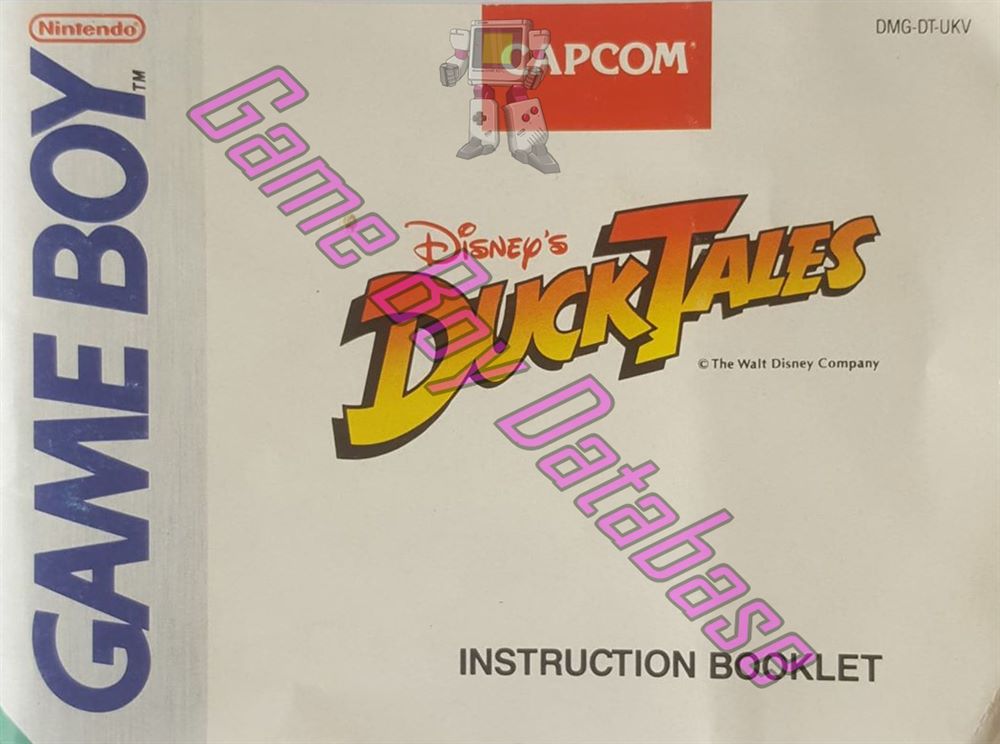 Duck Tales (Disney's) UKV Front of the booklet