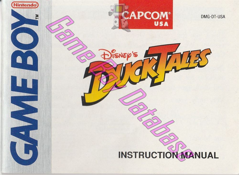 Duck Tales (Disney's) USA Front of the booklet