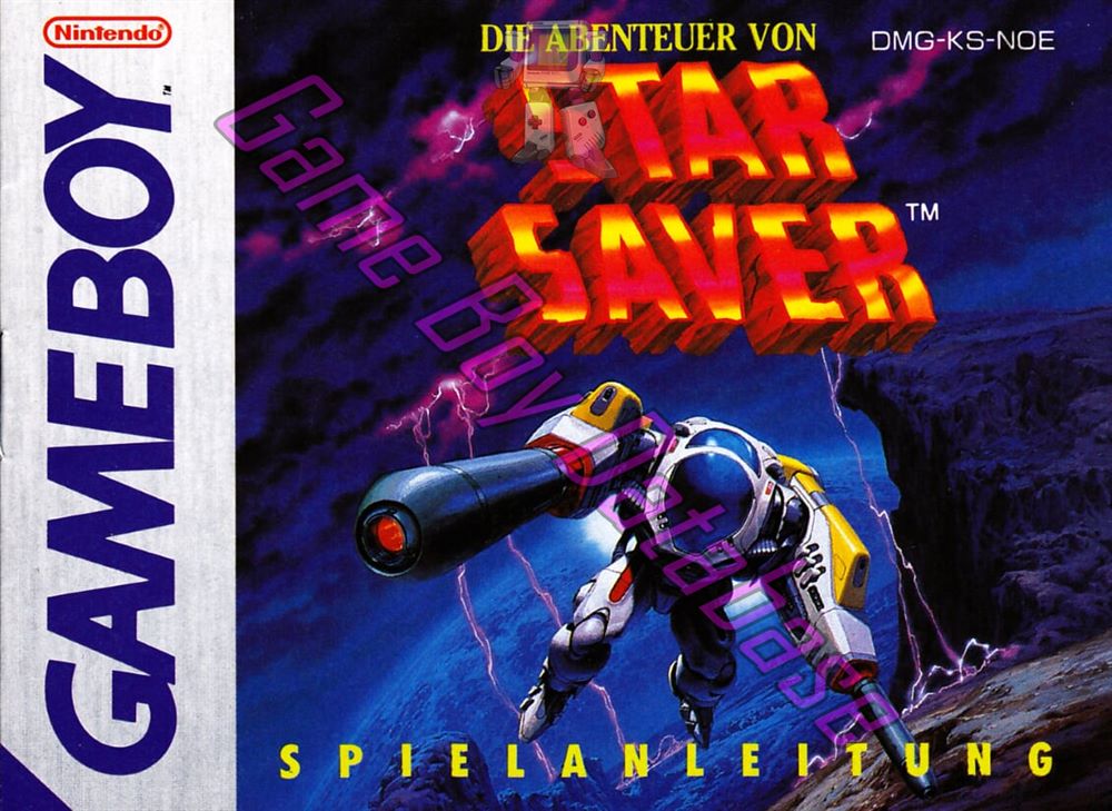 Star Saver (die Abenteuer von) NOE Front of the booklet