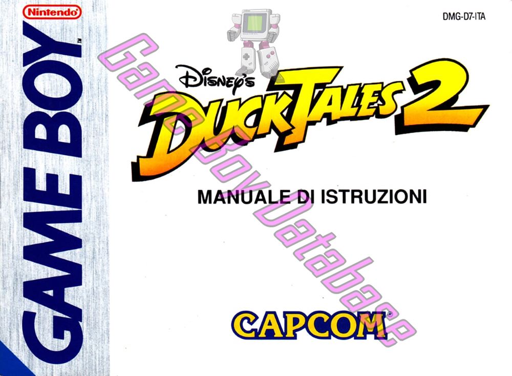 Duck Tales 2 (Disney's) ITA Front of the booklet