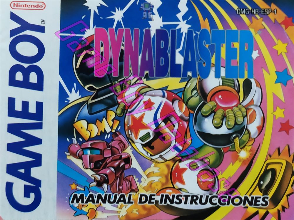 Dynablaster ESP-1 Front of the booklet