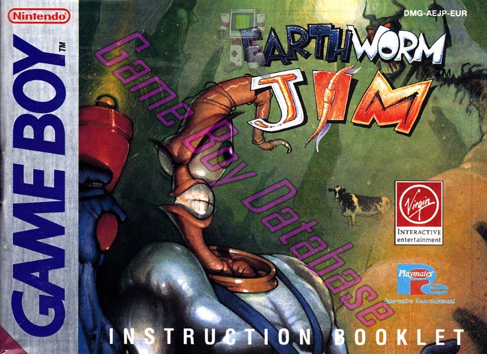 Earthworm Jim EUR Front of the booklet