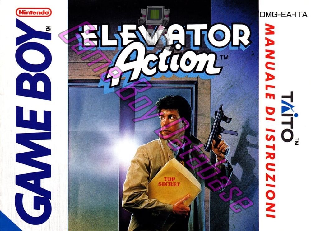 Elevator Action ITA Front of the booklet