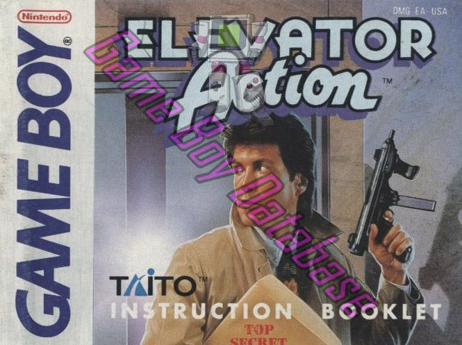 Elevator Action USA Front of the booklet