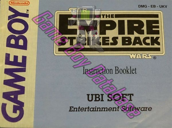 Star Wars the Empire Strikes Back UKV Front of the booklet