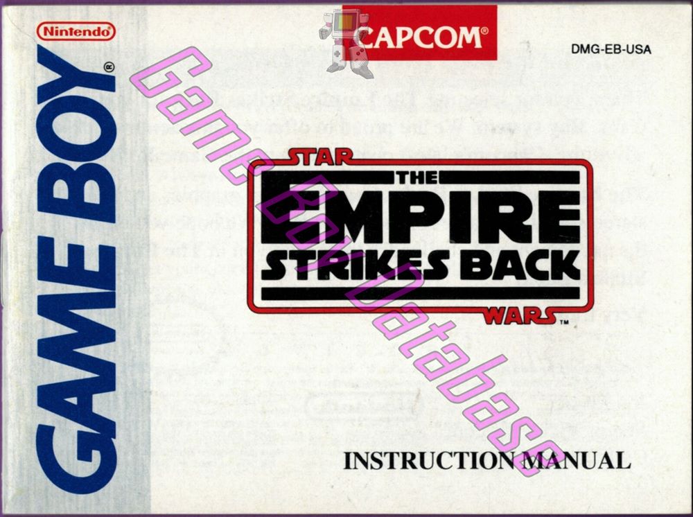 Star Wars the Empire Strikes Back USA Front of the booklet