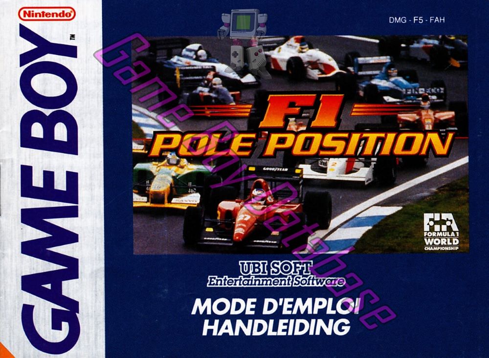 F1 Pole Position FAH Front of the booklet