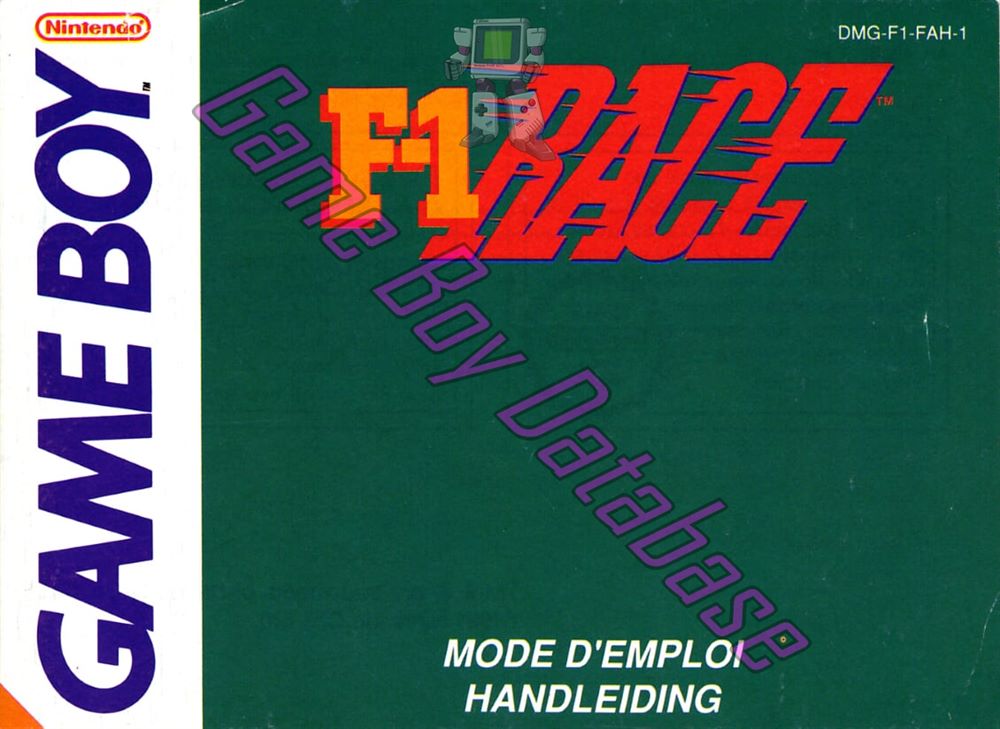 F-1 Race FAH Front of the booklet