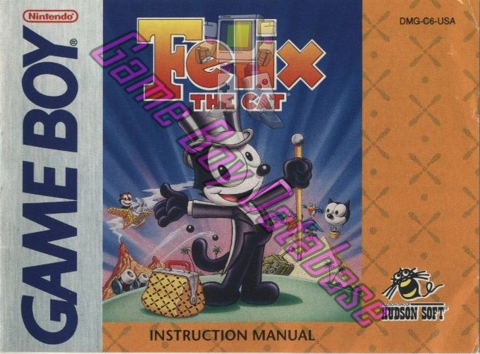 Felix the Cat USA Front of the booklet