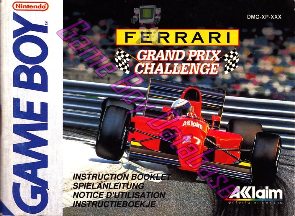 Ferrari Grand Prix Challenge FAH Front of the booklet