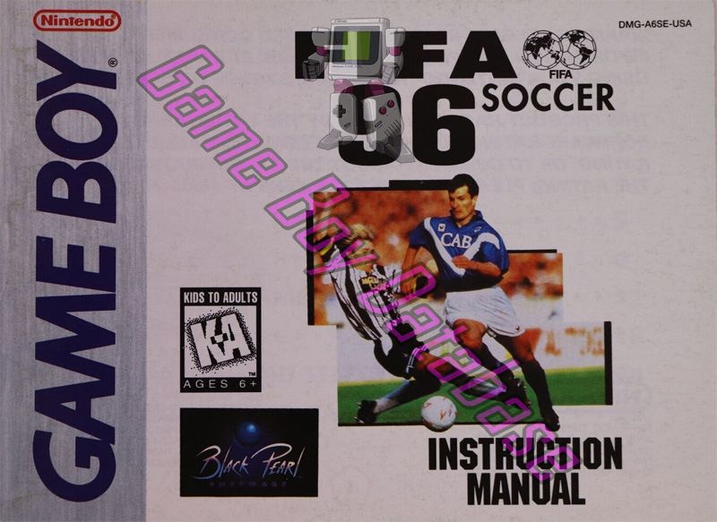 FIFA Soccer 96 USA Front of the booklet