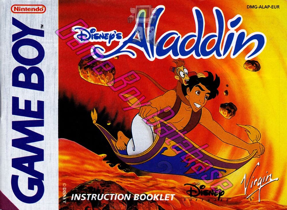 Aladdin (Disney's) EUR Front of the booklet