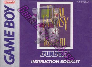 Final Fantasy Legend III USA-1 Front of the booklet