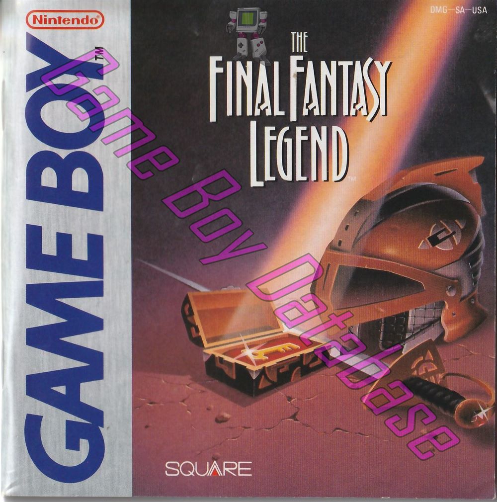 Final Fantasy Legend (the) USA Front of the booklet