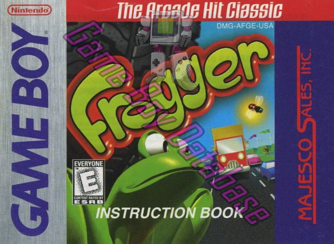 Frogger USA Front of the booklet