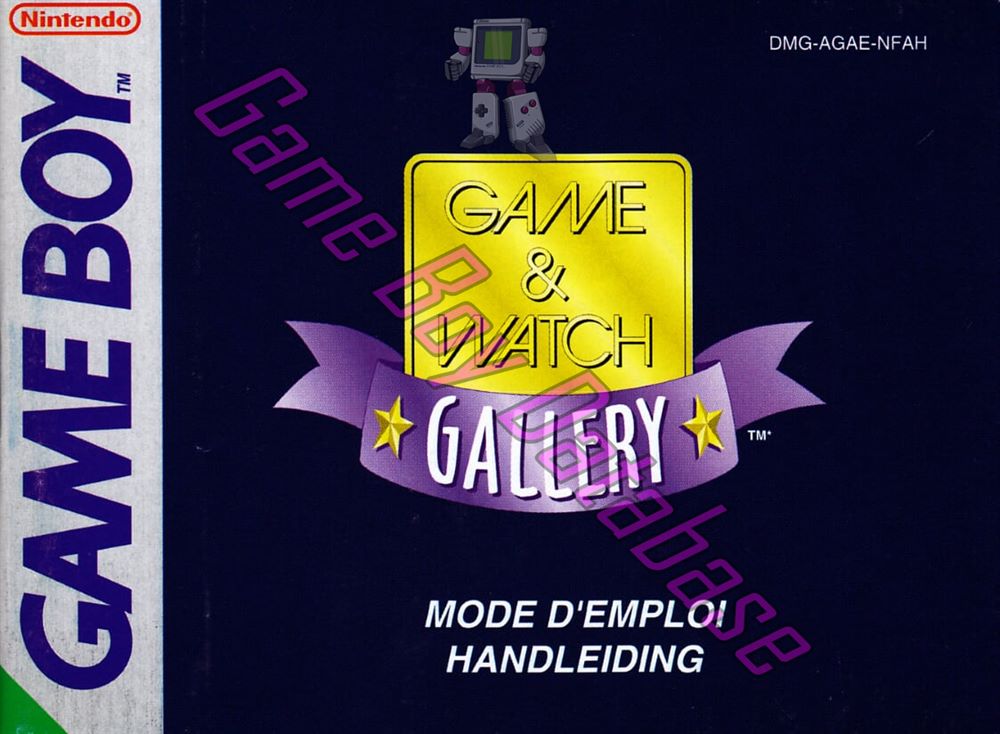 Game & Watch Gallery NFAH Front of the booklet