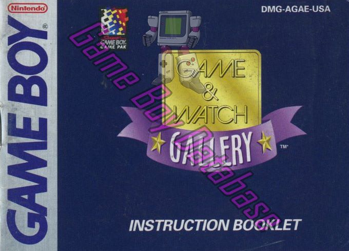 Game & Watch Gallery USA Front of the booklet