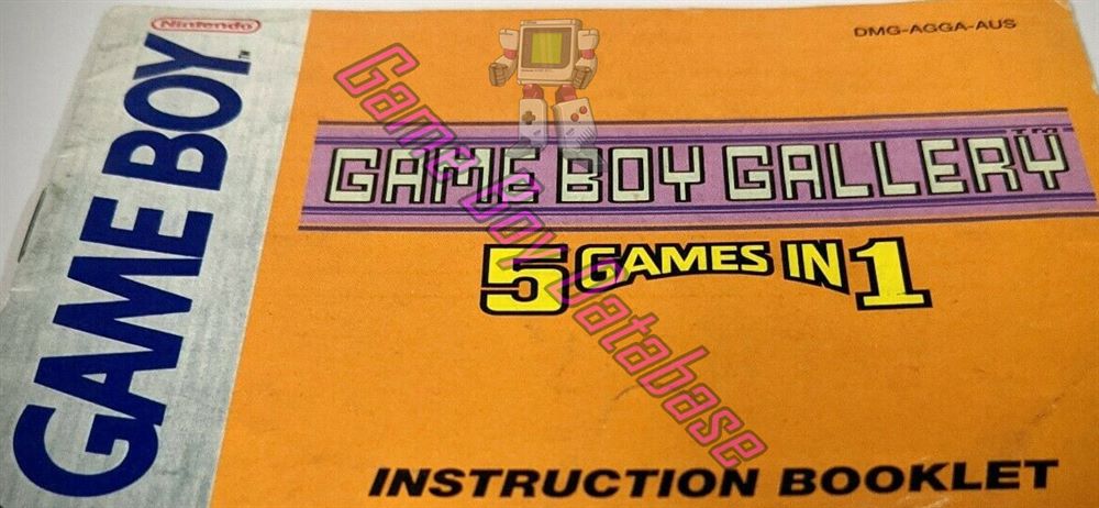 Game Boy Gallery 5 in 1 AUS Front of the booklet