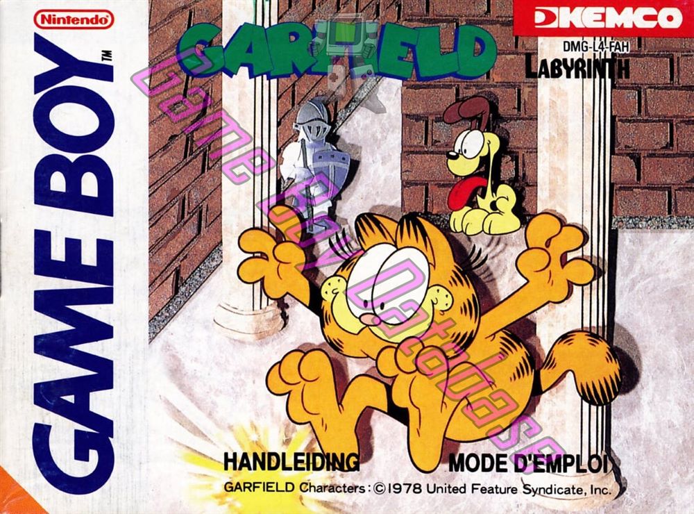 Garfield Labyrinth FAH Front of the booklet