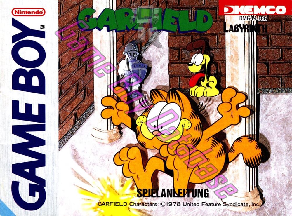 Garfield Labyrinth FRG Front of the booklet