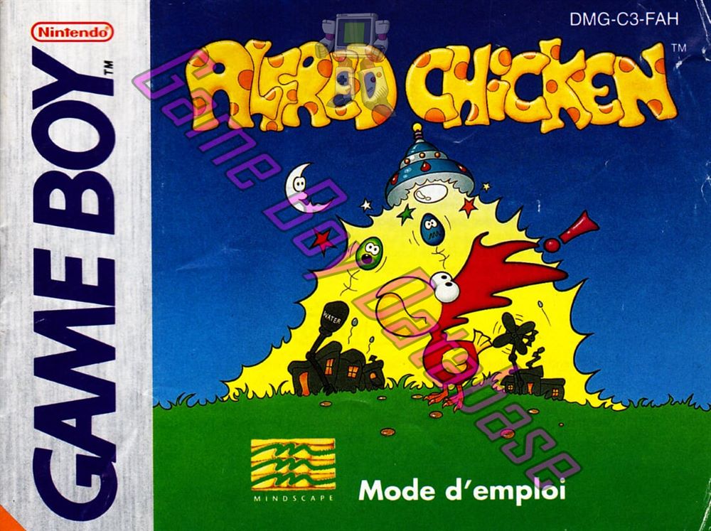 Alfred Chicken FAH Front of the booklet