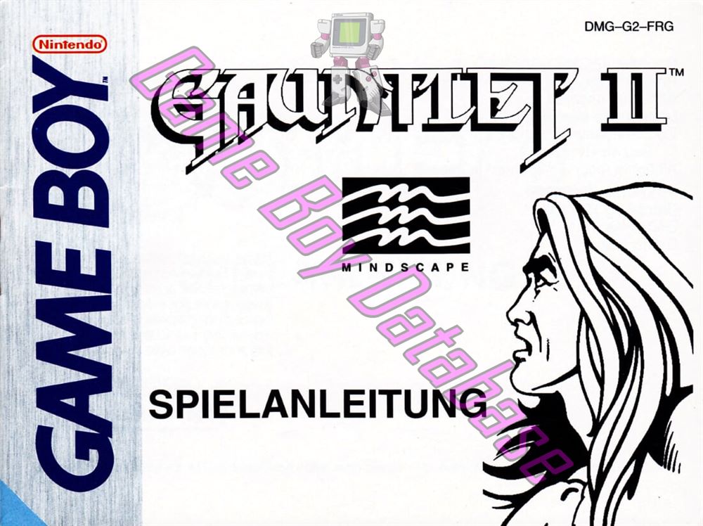 Gauntlet II FRG Front of the booklet