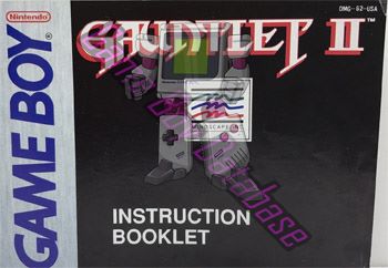 Gauntlet II USA Front of the booklet