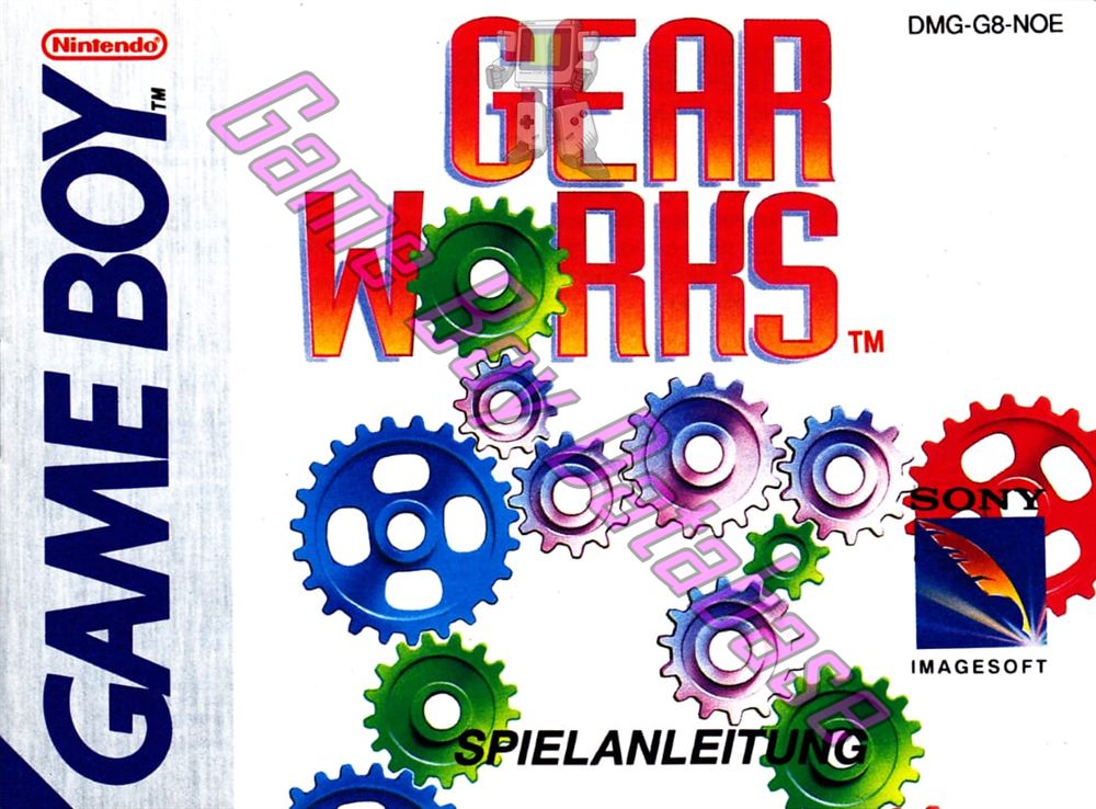 Gear Works NOE Front of the booklet