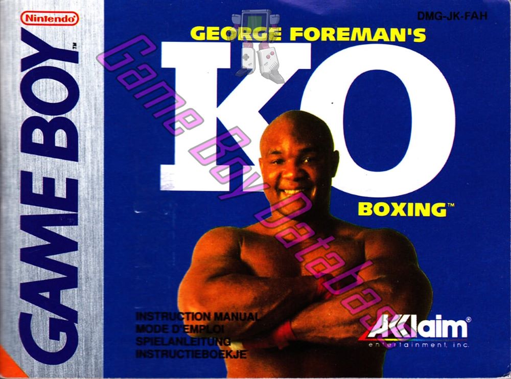 George Foreman's KO Boxing FAH Front of the booklet