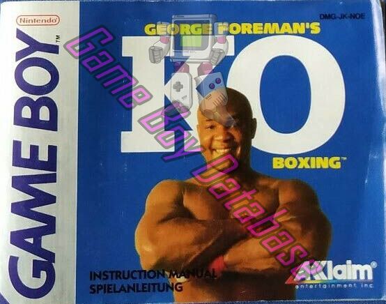 George Foreman's KO Boxing NOE Front of the booklet