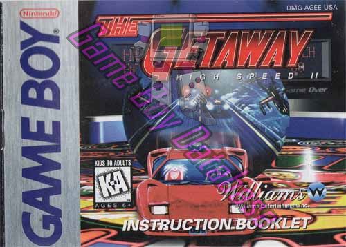 Getaway High Speed II (the) USA Front of the booklet