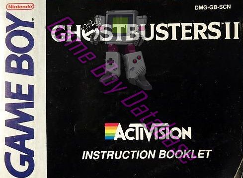 Ghostbusters II SCN Front of the booklet