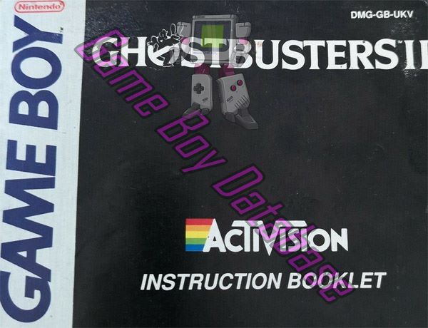 Ghostbusters II UKV Front of the booklet