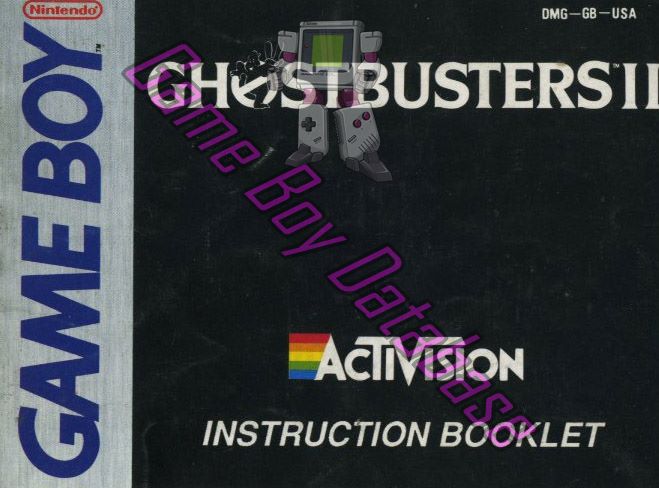 Ghostbusters II USA Front of the booklet