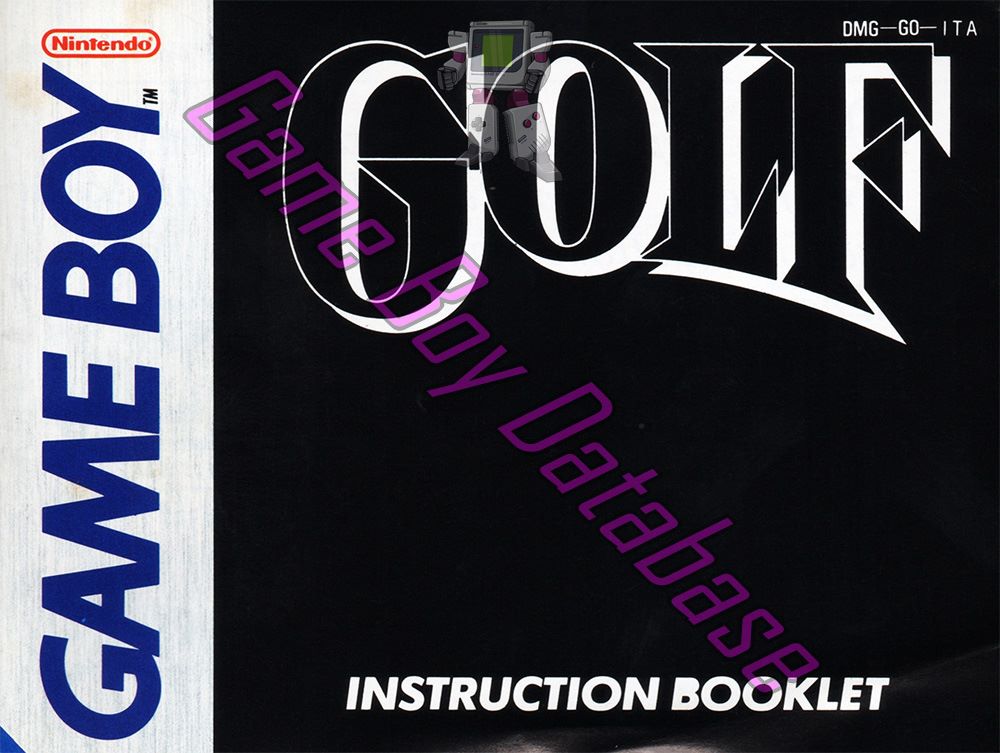 Golf ITA Front of the booklet