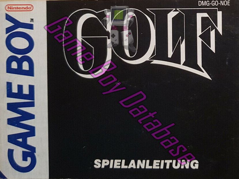 Golf NOE Front of the booklet