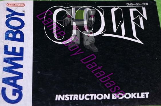 Golf SCN Front of the booklet