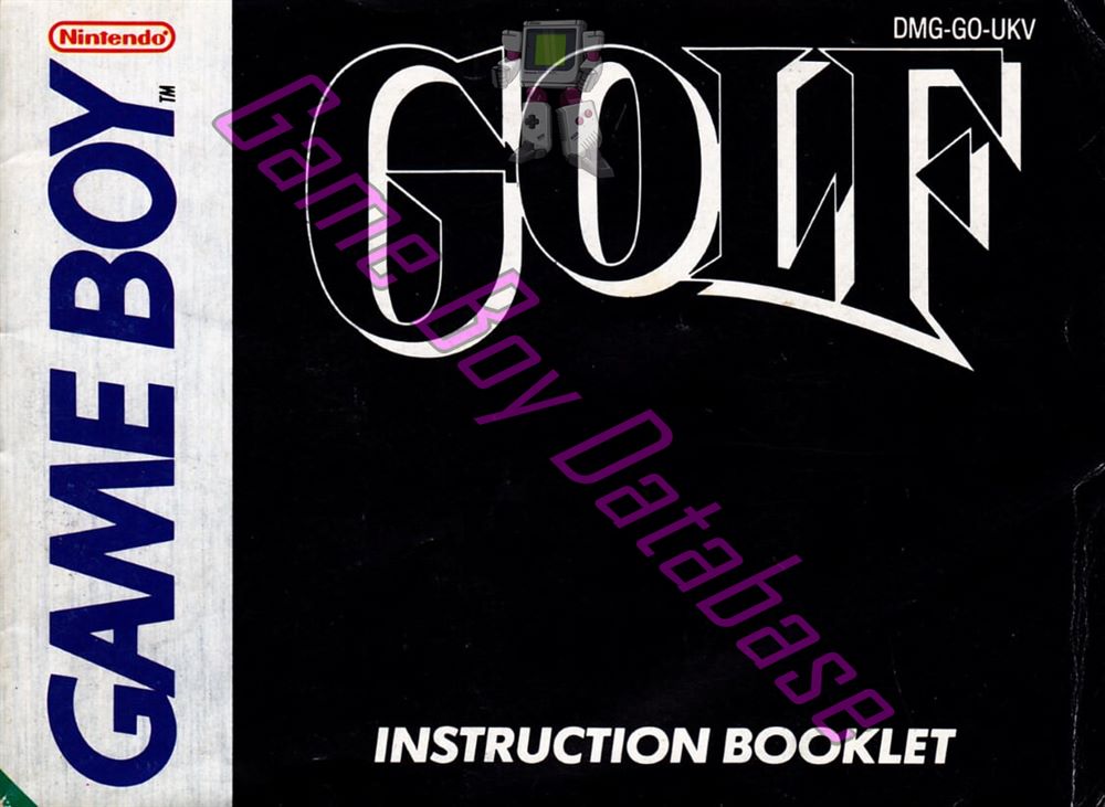 Golf UKV Front of the booklet