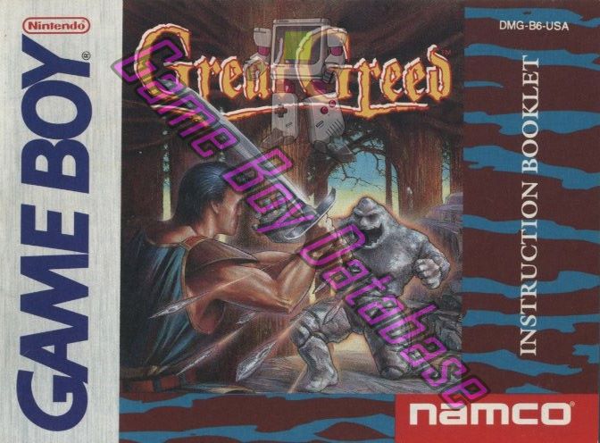 Great Greed USA Front of the booklet