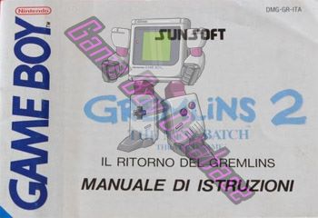 Gremlins 2 the New Batch - il ritorno dei gremlins ITA Front of the booklet