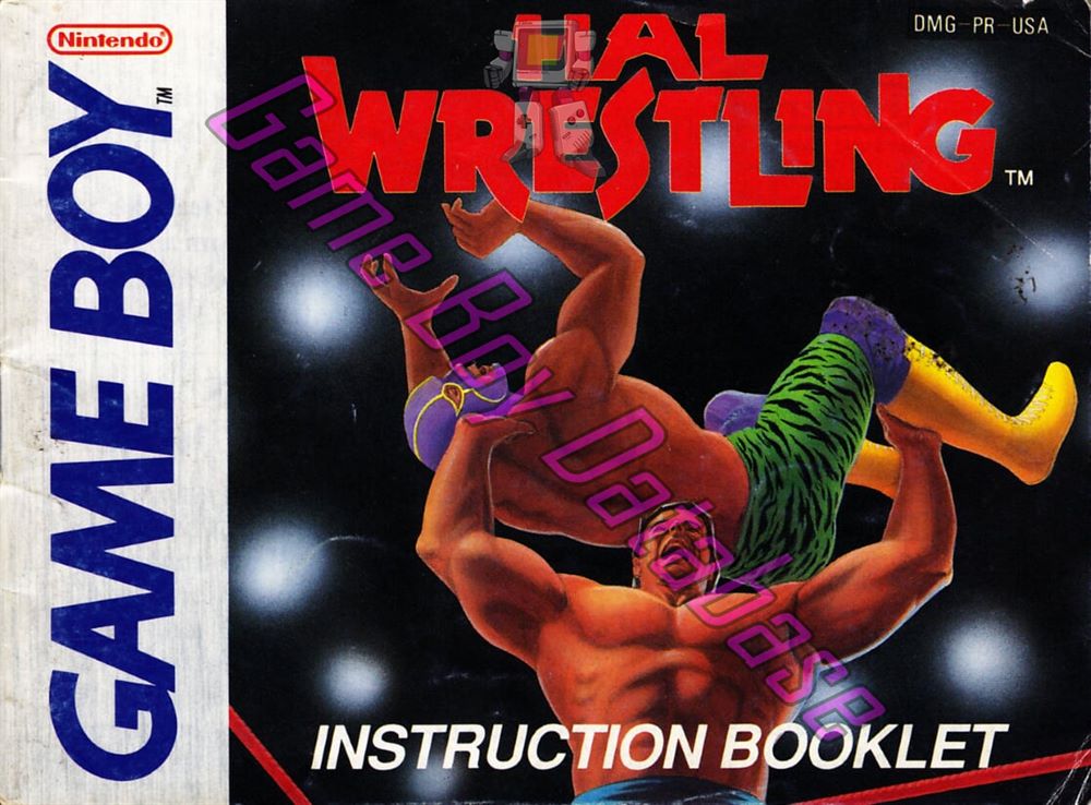 Hal Wrestling USA Front of the booklet