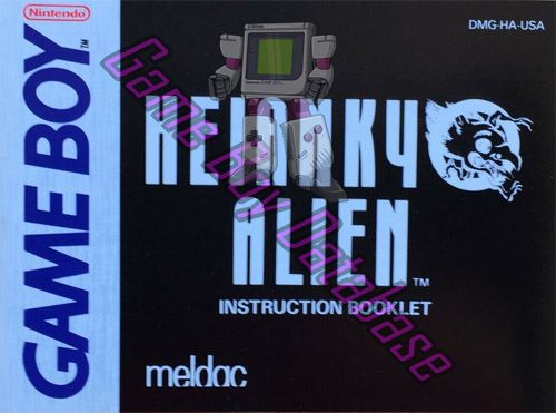 Heiankyo Alien USA Front of the booklet