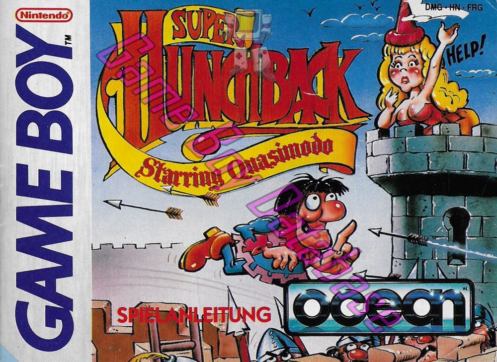 Super Hunchback FRG Front of the booklet