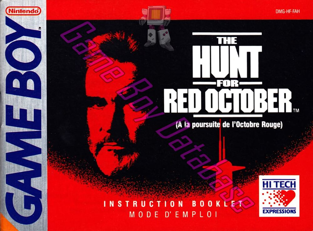 Hunt for Red October (the) - A la Poursuite d'Octobre Rouge FAH Front of the booklet