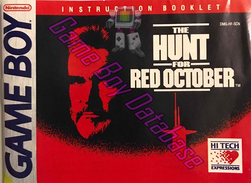 Hunt for Red October (the) SCN Front of the booklet