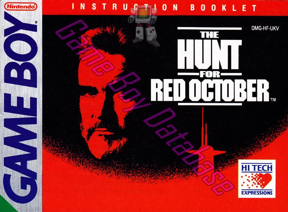 Hunt for Red October (the) UKV Front of the booklet