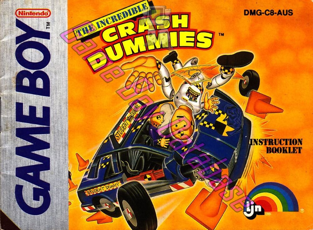 Incredible Crash Dummies, The AUS Front of the booklet