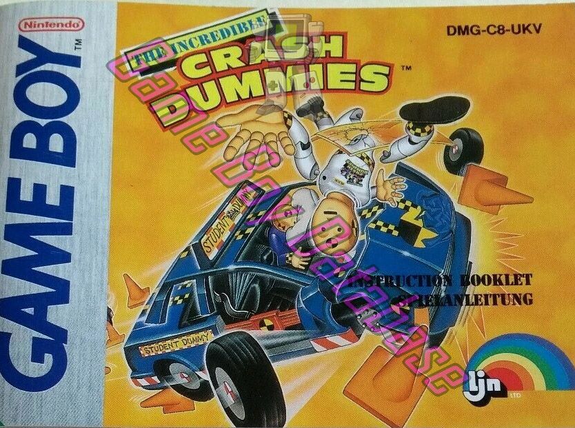 Incredible Crash Dummies (the) UKV Front of the booklet